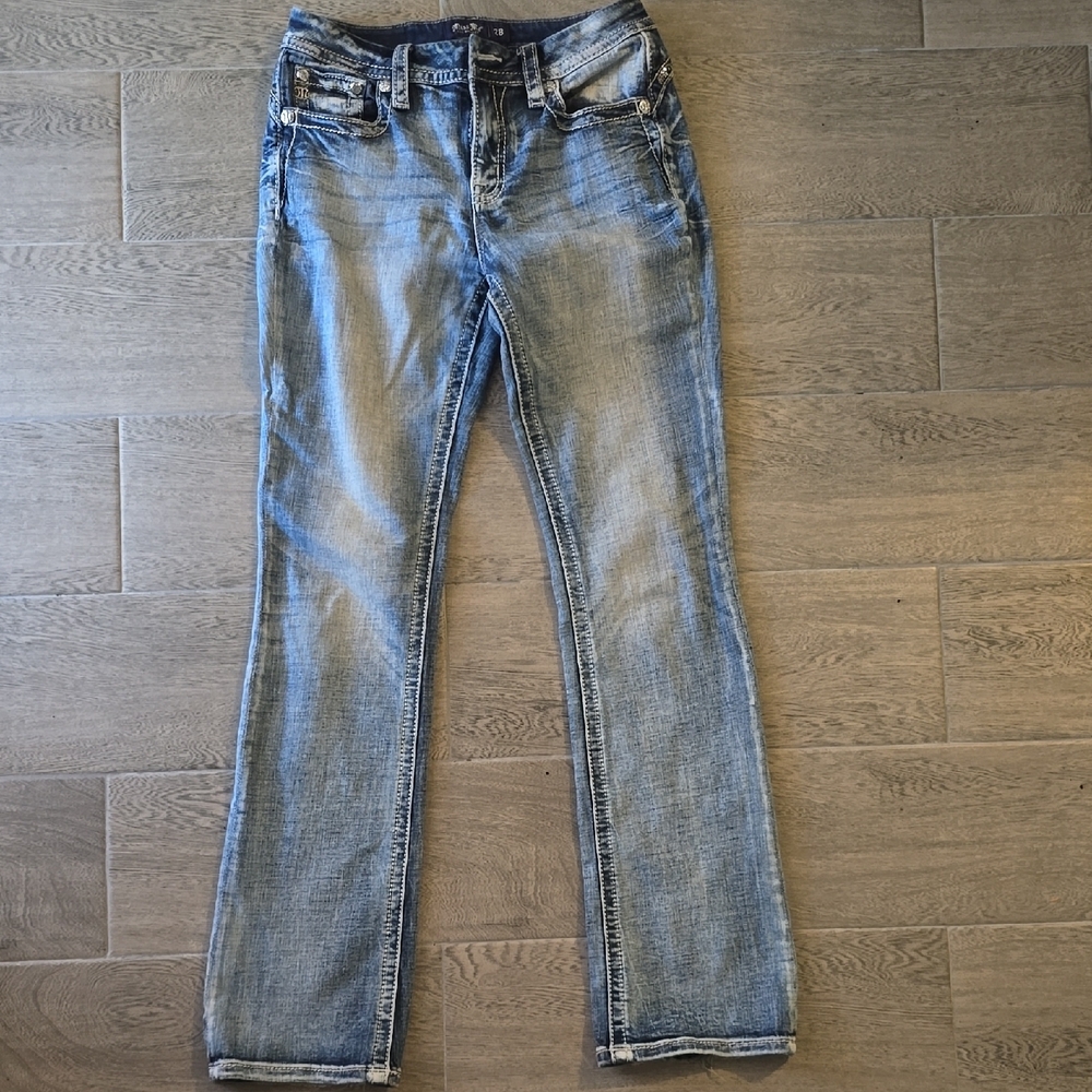 Miss Me Blue Bootcut Jeans with Classic Denim Look